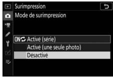 NIKON Z 61I - Arrêt des surimpressions - 1
