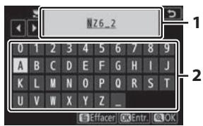 NIKON Z 61I - Saisie de texte - 1