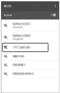 NIKON Z 61I - Périphérique mobile : saisissez le SSID et le mot de passe affichés par l'appareil photo à l'étape 4. - 1