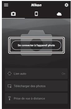 NIKON Z 61I - Périphérique ios : démarrez l'application snapbridge. - 2