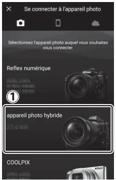 NIKON Z 61I - Périphérique android : touchez [appareil photo hybride], puis touchez [association (bluetooth)] - 1