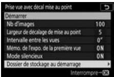 NIKON Z 61I - Choisissez les options de dossier au démarrage. - 1