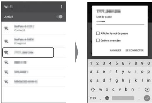 NIKON Z 61I - Périphérique mobile : saisissez le SSID et le mot de passe affichés par l'appareil photo à l'étape 4. - 1