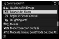 NIKON Z 61I - Mettez en surbrillance la rubrique de votre choix et appuyez sur 0 - 1