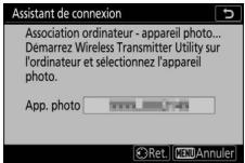 NIKON Z 61I - Démarrer le processus d'association. - 1