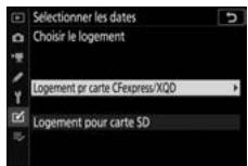 NIKON Z 61I - Sélectionnez le logement source. - 1