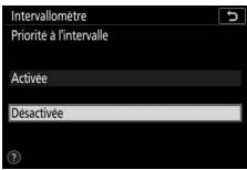 NIKON Z 61I - Choisissez une option de priorité à l'intervalle. - 2