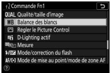NIKON Z 61I - Mettez en surbrillance la rubrique de votre choix et appuyez sur Θ - 1