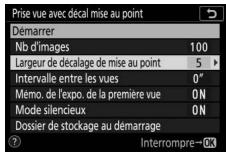 NIKON Z 61I - - Choisissez dans quelle mesure la distance de mise au point change à chaque prise de vue. - 1