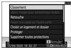 NIKON Z 61I - Menu d'visualization - 1
