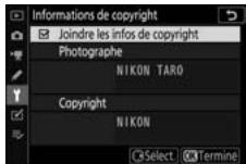 NIKON Z 61I - Joindre les informations de copyright - 1