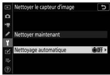 NIKON Z 61I - Sélectionnez [nettoyage automatique] pour [nettoyer le capteur d'image]. - 1