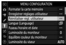 NIKON Z 61I - Réinitialisation des réglages utilisés - 1