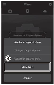 NIKON Z 61I - Périphérique mobile : démarrez l'application snapbridge. - 3
