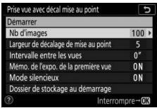 NIKON Z 61I - Paramétrise les réglages de décalage de la mise au point. - 1