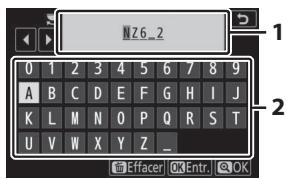 NIKON Z 61I - Saisie de texte - 1