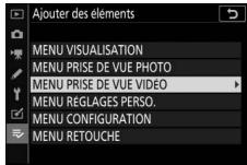 NIKON Z 61I - Sélectionnez un menu. - 1
