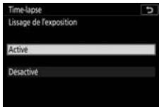 NIKON Z 61I - Activez ou désactivez le lissage de l'exposition. - 2