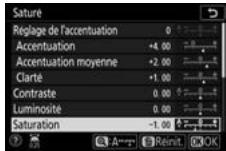 NIKON Z 61I - Modifiez le picture control sélectionné. - 1