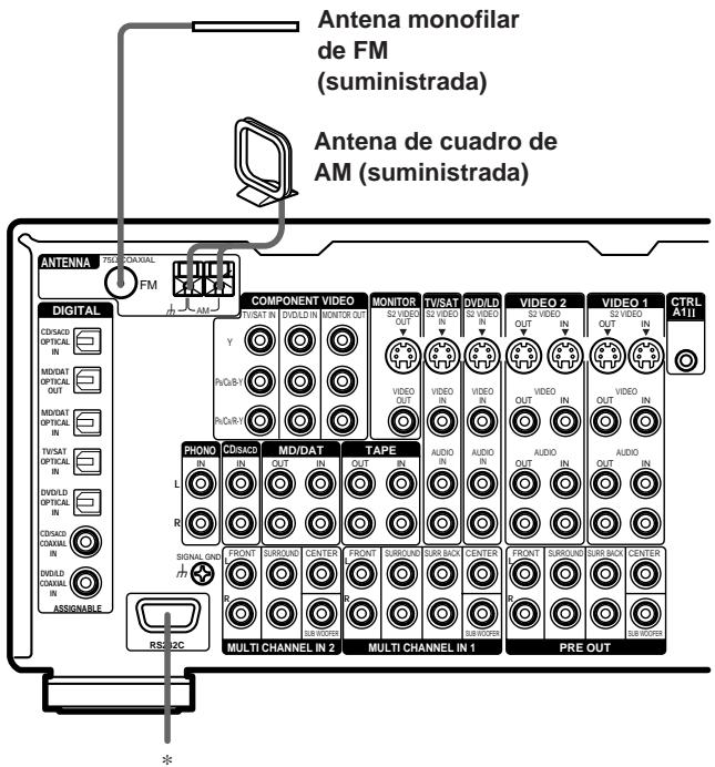 SONY STR-VA333ES - 2: Conexión de las antennas - 1