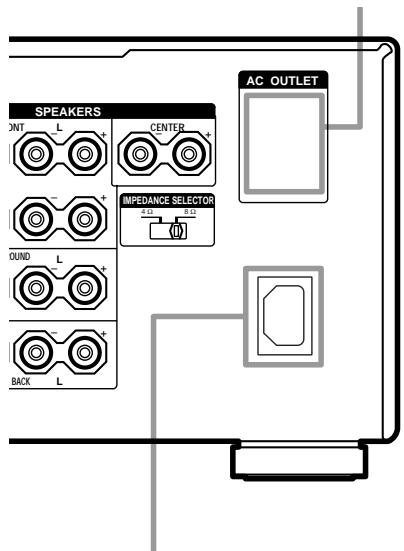 SONY STR-VA333ES - 4: Het netsnoer aansluiten - 2
