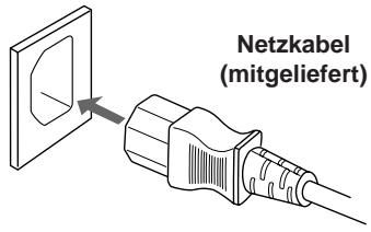 SONY STR-VA333ES - 4: Anschlieben des Netzkabels - 1