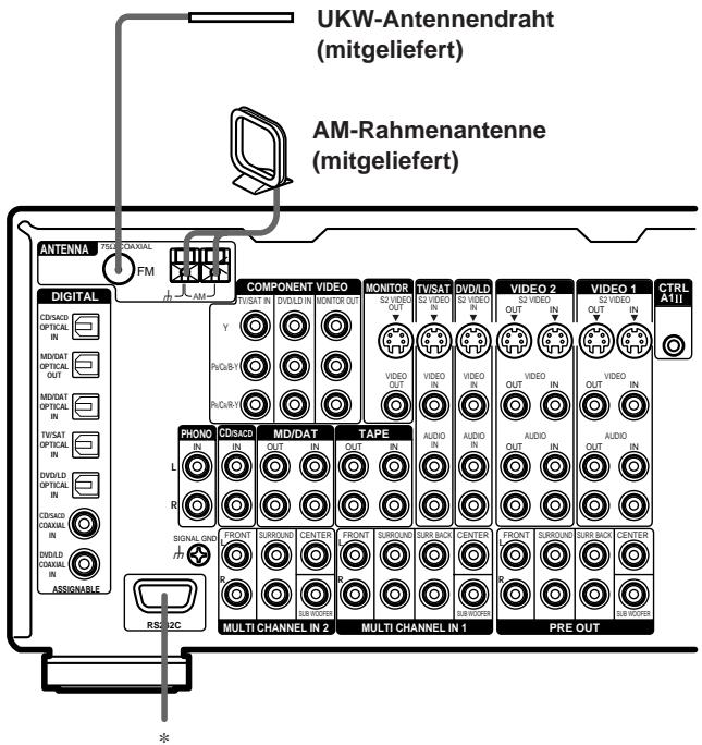SONY STR-VA333ES - 2: Anschlieben der Antennen - 1