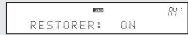 DENON DHT-1311 - Appuyez sur restorer pour sélectionner "on" ou "OFF". - 1
