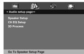 TARARA VRT199 - Page de configuration audio - 1