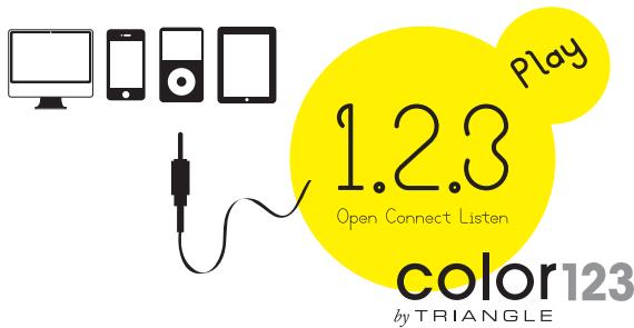 TRIANGLE COLOR123 BLACK - Système acoustique multimédia amplifié - 1