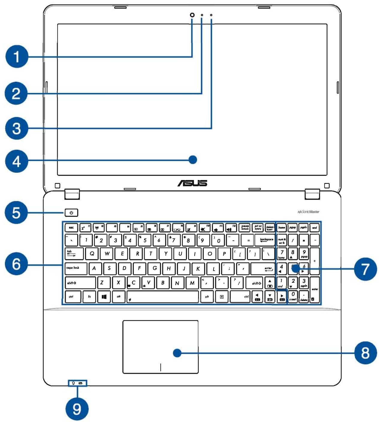 ASUS X751LD-T6046H - Dessus - 1