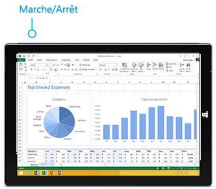 MICROSOFT SURFACE PRO 3 256 I7 - Brancher et allumer surface pro 3 - 3