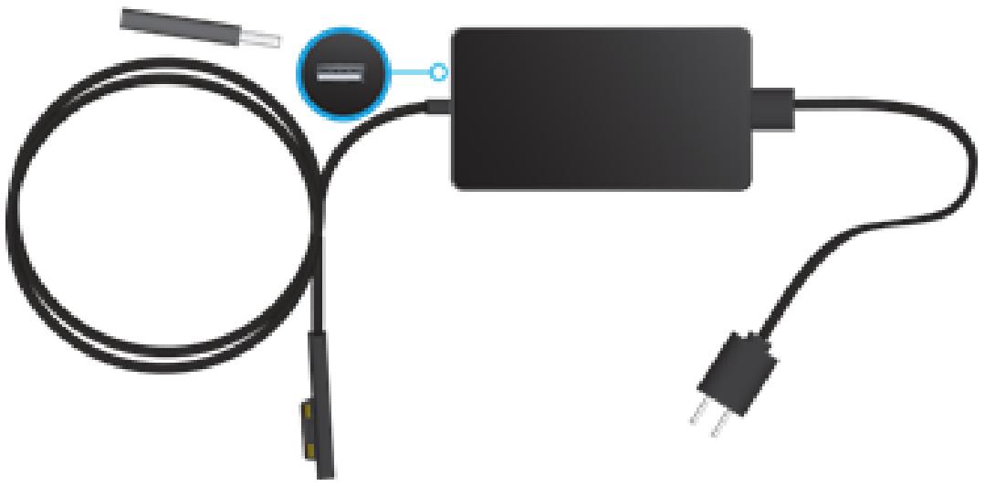 MICROSOFT SURFACE PRO 3 256 I7 - Adaptateur secteur 36 watts avec port de charge USB - 1
