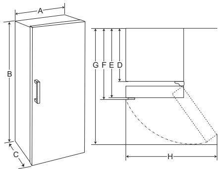 DARTY GLT71PZCSE - Dimensions et espaces - 1