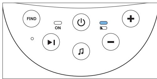 PHILIPS SCD560/00 - Voyant d'état des piles - 1