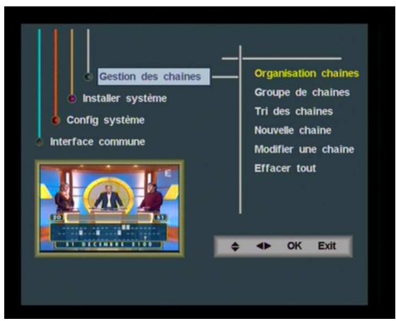 VISIOSAT TVS4300 2CI - Modification de la liste des chaînes - 1