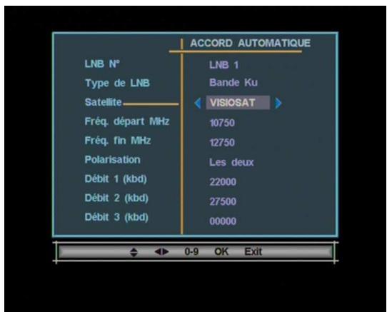 VISIOSAT TVS4300 2CI - Recherche automatique sur le nouveau satellite - 2