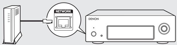 DENON DNP-F109 SP SILVER - Configuration rapide (connexion filaire) - 1
