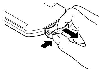 DENON DNP-F109 SP SILVER - Insertion des piles - 1