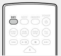 DENON DNP-F109 SP SILVER - Appuyez sur INFO pendant la réception de radio internet. - 1
