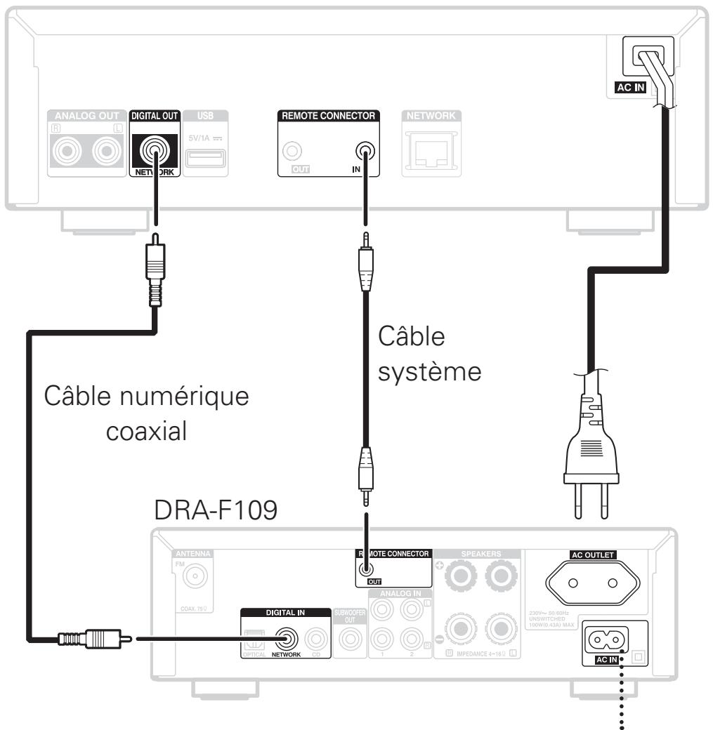 DENON DNP-F109 SP SILVER - Connexion à l'amplificateur - 1
