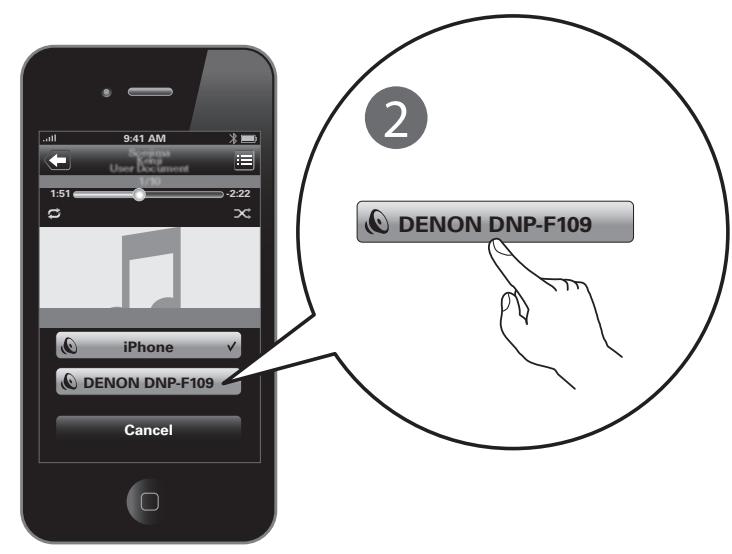 DENON DNP-F109 SP SILVER - Utilisation de Apple AirPlay pour écouter de la musique - 2
