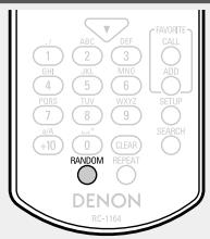 DENON DNP-F109 SP SILVER - Appuyez sur RANDOM. - 1