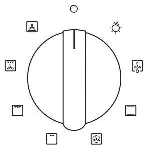 FRATELLI ONOFRI RE 102 DFA NOIR - Selecteur fonctions four - 1