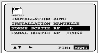 TOSHIBA V752EF - Sélection du mode de sortie sonore RF (l, k, g, i) - 1