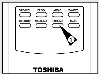 TOSHIBA V752EF - Comment sélectionner la chaîne satellite (contrôle satellite) (V-752EF seulement) - 1