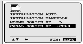 TOSHIBA V752EF - Réglage du canal de sortie du magnétoscope à cassettes - 2