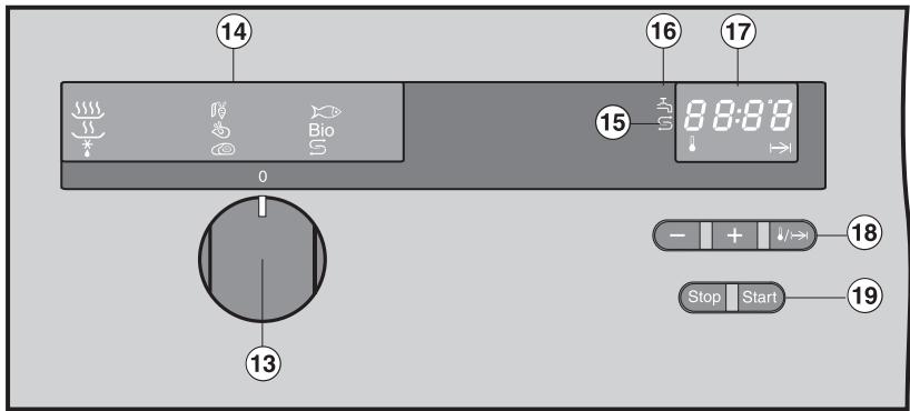 MIELE DG163-2 - Bandeau de commande - 1