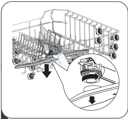 THOMSON TDW4316SL - Cleaning the spray arms - 1