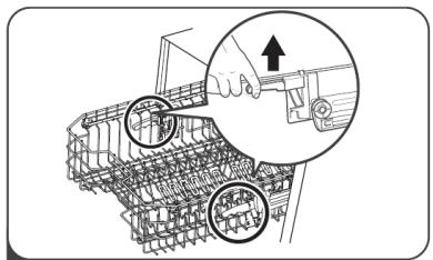 THOMSON TDW4316SL - Loading the Cutlery Rack - 8